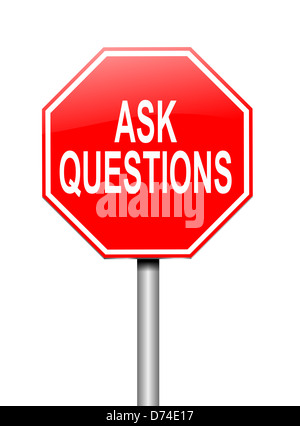 ask questions concept. Stock Photo