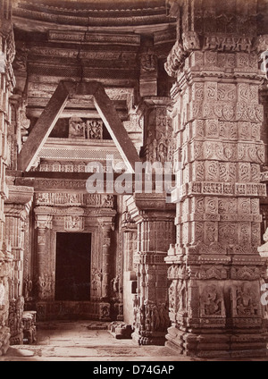 Interior of Temple at Gwalior Fort Stock Photo