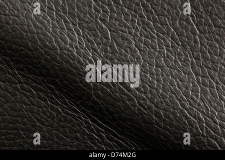 Black leather texture background Stock Photo