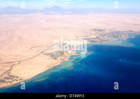 Aerophotography Hurghada, Red Sea, Egypt, Africa Stock Photo