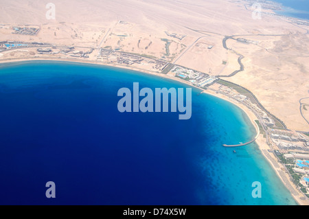 Aerophotography Hurghada, Red Sea, Egypt, Africa Stock Photo