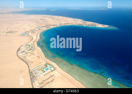 Aerophotography Hurghada, Red Sea, Egypt, Africa Stock Photo