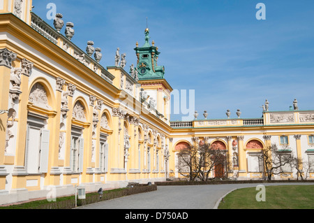 Wilanów Royal Palace, Wilanow, Warsaw Poland Stock Photo