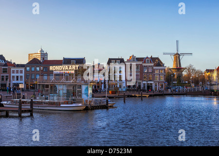 University town Leiden in South Holland, Netherlands Stock Photo