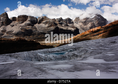 Snow at La Plaza peaks Stock Photo