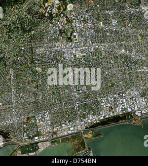 aerial photo map of Berkeley, California Stock Photo