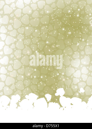 Valentine's day or Wedding background with hearts Stock Photo - Alamy