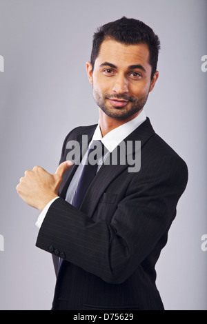 Handsome young professional hand gesturing Stock Photo