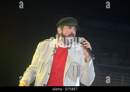 Juan Luis Guerra perfoming on his tour A Son de Guerra held at the Coliseo De Puerto Rico Hato Rey, Puerto Rico - 13.08.11 Stock Photo