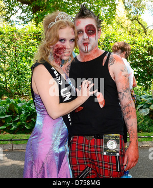 Samantha Long (Miss United Nations) Dublin Zombie Walk 2011 held at St