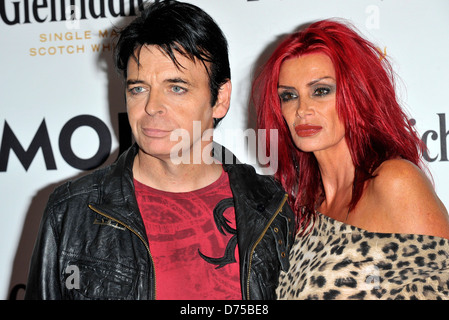 Gary Numan and Guest Glenfiddich Mojo Honours List 2011 Awards Ceremony, held at The Brewery - Arrivals London, England - Stock Photo