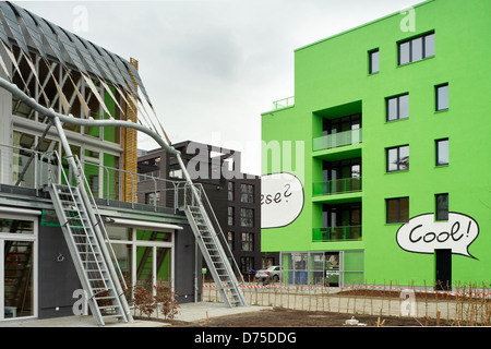 Hamburg, Germany, new buildings at the IBA Hamburg Stock Photo