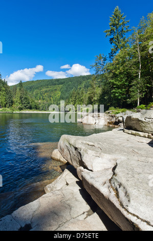 South Fork Skykomish River, Mount Baker-Snoqualmie National Forest, Washington, USA Stock Photo