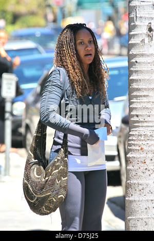 Tracie Thoms out shopping in Beverly Hills Los Angeles, California - 19.07.11 Stock Photo