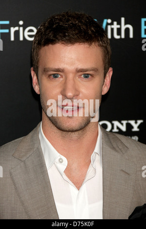 Justin Timberlake New York premiere of 'Friends with Benefits', held at the Ziegfeld Theater - Arrivals New York City, USA - Stock Photo