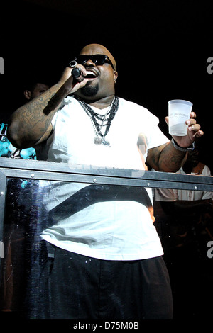 Cee Lo Green attends Jack Daniel's Tennessee Honey 'Swarm The Strip' at Wet Republic at the MGM Grand Hotel and Casino Las Stock Photo