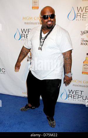 Cee Lo Green attends Jack Daniel's Tennessee Honey 'Swarm The Strip' at Wet Republic at the MGM Grand Hotel and Casino Las Stock Photo