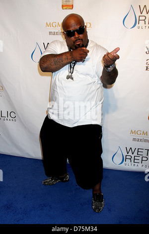 Cee Lo Green attends Jack Daniel's Tennessee Honey 'Swarm The Strip' at Wet Republic at the MGM Grand Hotel and Casino Las Stock Photo