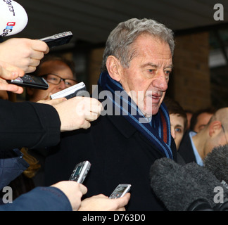 Former Portsmouth chairman Milan Mandaric leaves Southwark Crown Court after being cleared of evading tax London, England - Stock Photo