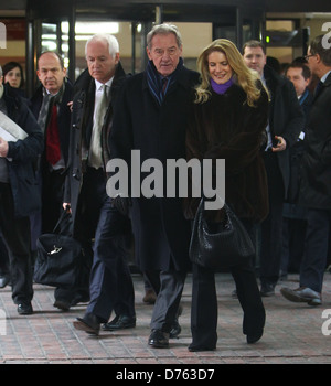 Former Portsmouth chairman Milan Mandaric leaves Southwark Crown Court after being cleared of evading tax London, England - Stock Photo