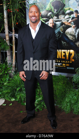 Dwayne Johnson aka The Rock The Los Angeles Premiere of 'Journey 2: The Mysterious Island' held at The Grauman's Chinese Stock Photo