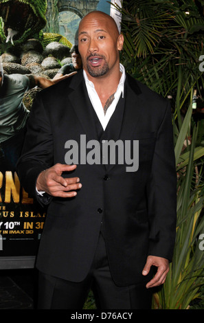 Dwayne Johnson aka The Rock The Los Angeles Premiere of 'Journey 2: The Mysterious Island' held at The Grauman's Chinese Stock Photo