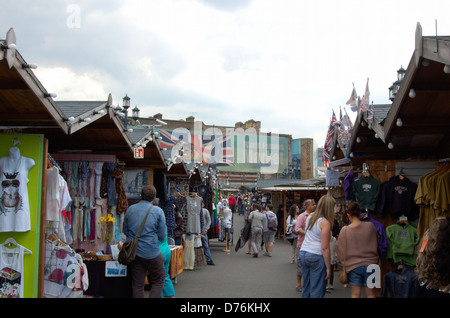 Market at Camden Lock in London, England. Editorial only 2 July 2011 Stock Photo