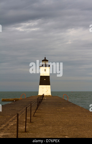 Presque Isle North Pierhead lighthouse, Lake Erie, Pennsylvan Stock Photo