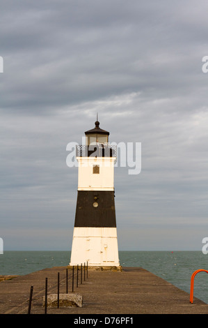 Presque Isle North Pierhead lighthouse, Lake Erie, Pennsylvan Stock Photo