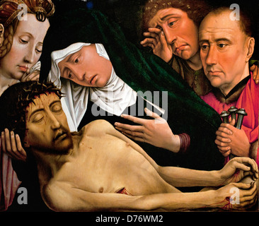 The Lamentation of Christ 1510 Colijn de Coter 1450-1522 Belgian Dutch Stock Photo