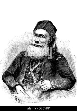 Mehemet Ali, 1769 - 1849, viceroy of Egypt, historical woodcut, circa 1880 Stock Photo