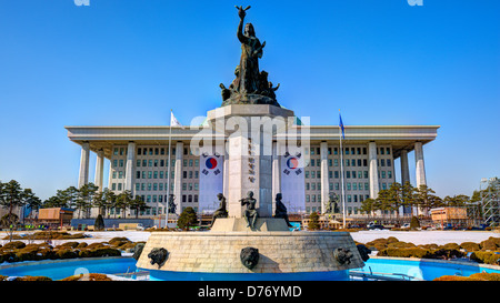 National Assembly Building of Seoul, South Korea. Stock Photo