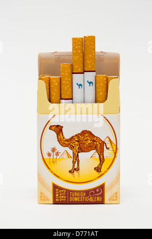 A pack of Camel cigarettes.  Stock Photo