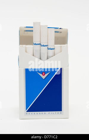 A pack of Parliament cigarettes Stock Photo - Alamy