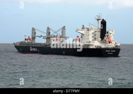 Raven Arrow, a bulk carrier, moored. Stock Photo