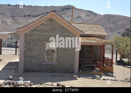 Building at Rhyolite ghost town in Nevada. Stock Photo