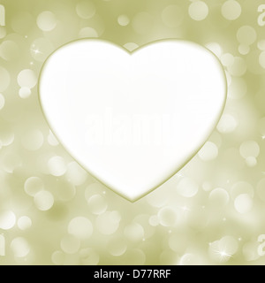 Elegant valentine heart card Stock Photo