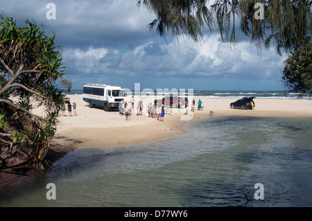 Eli Creek Seventy Five Mile Beach Fraser Island Queensland Australia Stock Photo