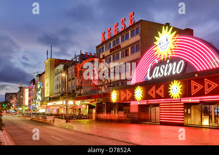 Reeperbahn in Saint Pauli, Hamburg, Germany, Europe Stock Photo