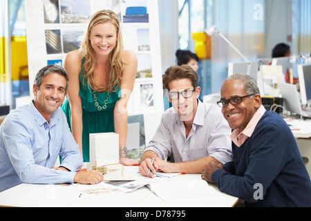 Portrait Of Team In Creative Office Stock Photo