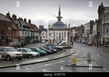 Beverley Market Place , East Yorkshire , UK Stock Photo