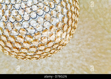 Spherical crystal pendant light shade Stock Photo