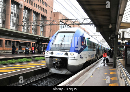 TER train Lyon-La Pardieu railway station Lyon France Stock Photo