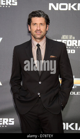 Patrick Dempsey New York premiere of 'Transformers: Dark of the Moon' at TKS Time Square - Arrivals New York City, USA - Stock Photo