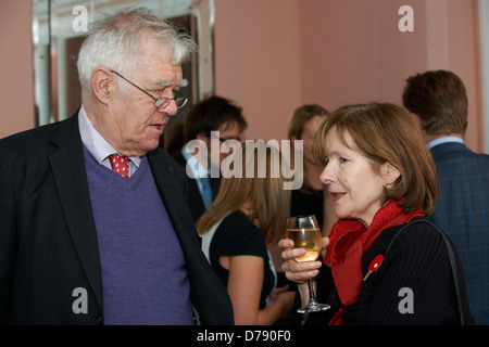 Oldie Literary Lunch 16/4/13, Posy Simmonds, Richard Ingrams Stock Photo