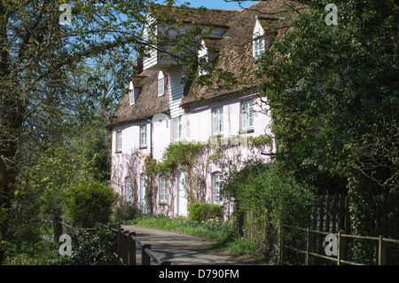 England, Suffolk, Sudbury, Brundon, the old mill building, 18thC, converted to housing. Stock Photo