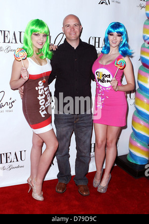 Ryan LeMasters Carlos Ramirez celebrates 'I'm Not Pedro Birthday Bash' at the launch of 'Candy Shop Tuesdays'' at Chateau Stock Photo