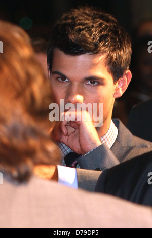 Taylor Lautner the French Premiere of 'Abduction' held at The Gaumont Marigan Theatre - arrivals Paris, France - 27.09.11 Stock Photo