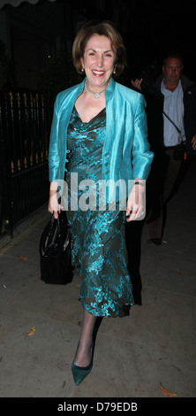 Edwina Currie Strictly Come Dancing celebrities enjoy a dinner at Beach Blanket Babylon in Notting Hill hosted by Nancy Stock Photo