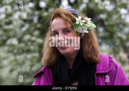 Romantic walk on the Petrin hill, Prague Czech Republic Stock Photo